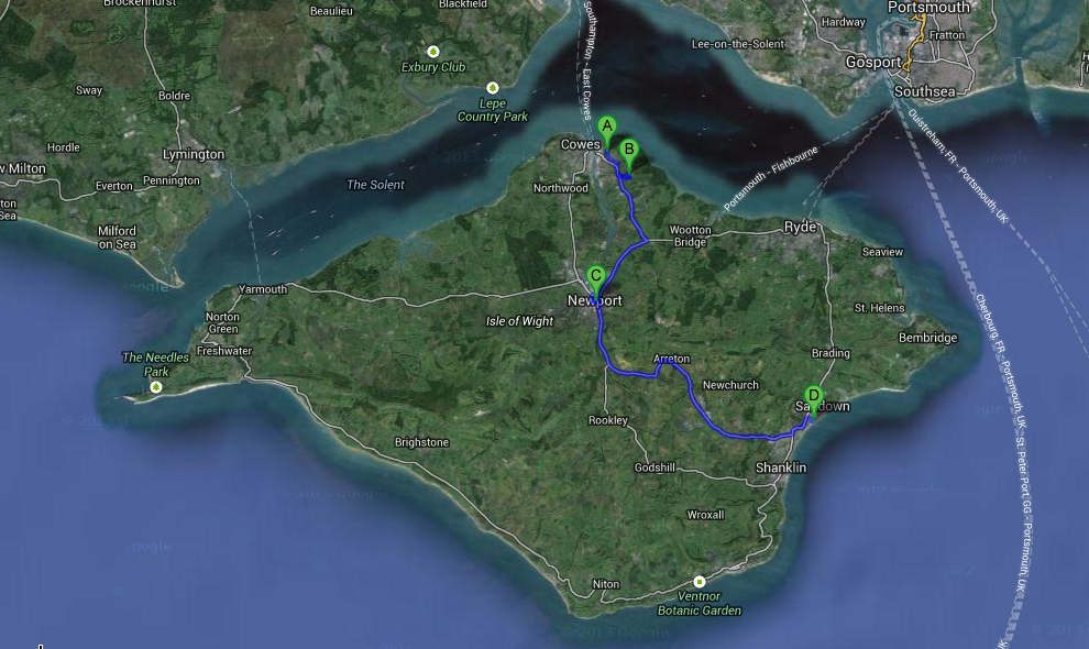 IoW Route Samstag